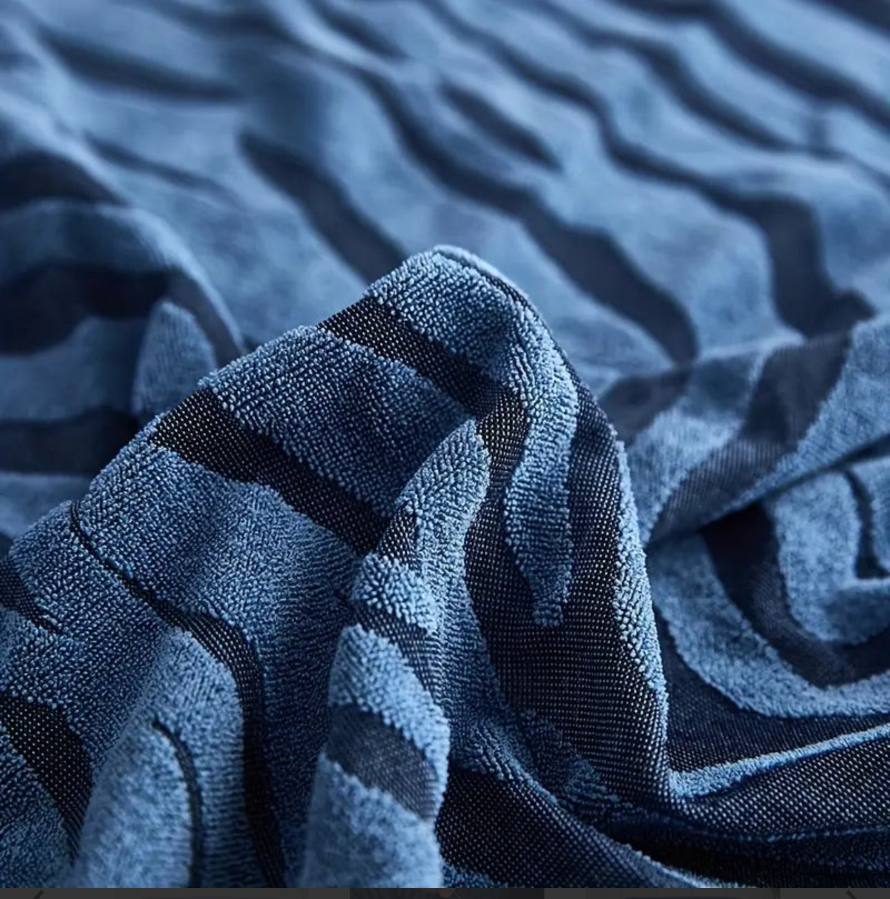 Zebra Style Velvet Sofa Cover (Bluish Zinc)