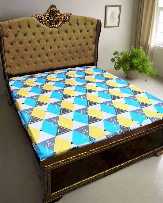 Water Proof Fitted Mattress Cover (Printed)