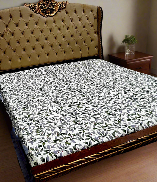 Water Proof Fitted Mattress Cover (Printed)